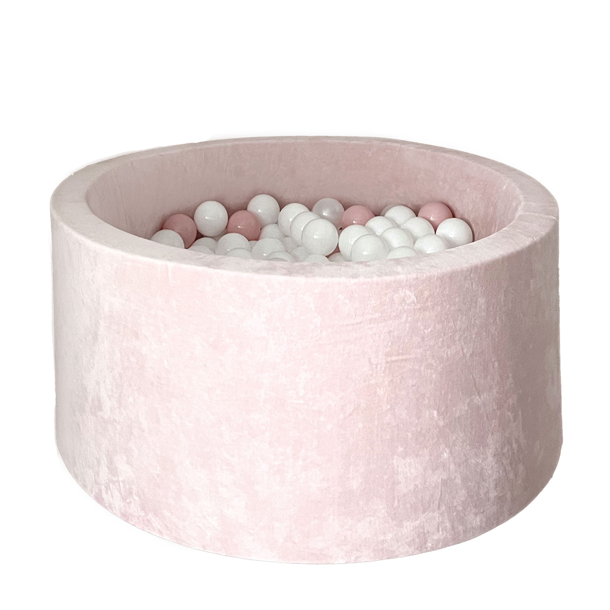 Moje | Ballenbad Soft Velvet - Light Pink 90x40 cm + Ballen