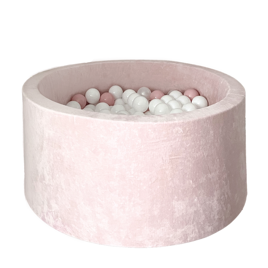 Moje | Ballenbad Soft Velvet - Light Pink 90x40 cm + Ballen