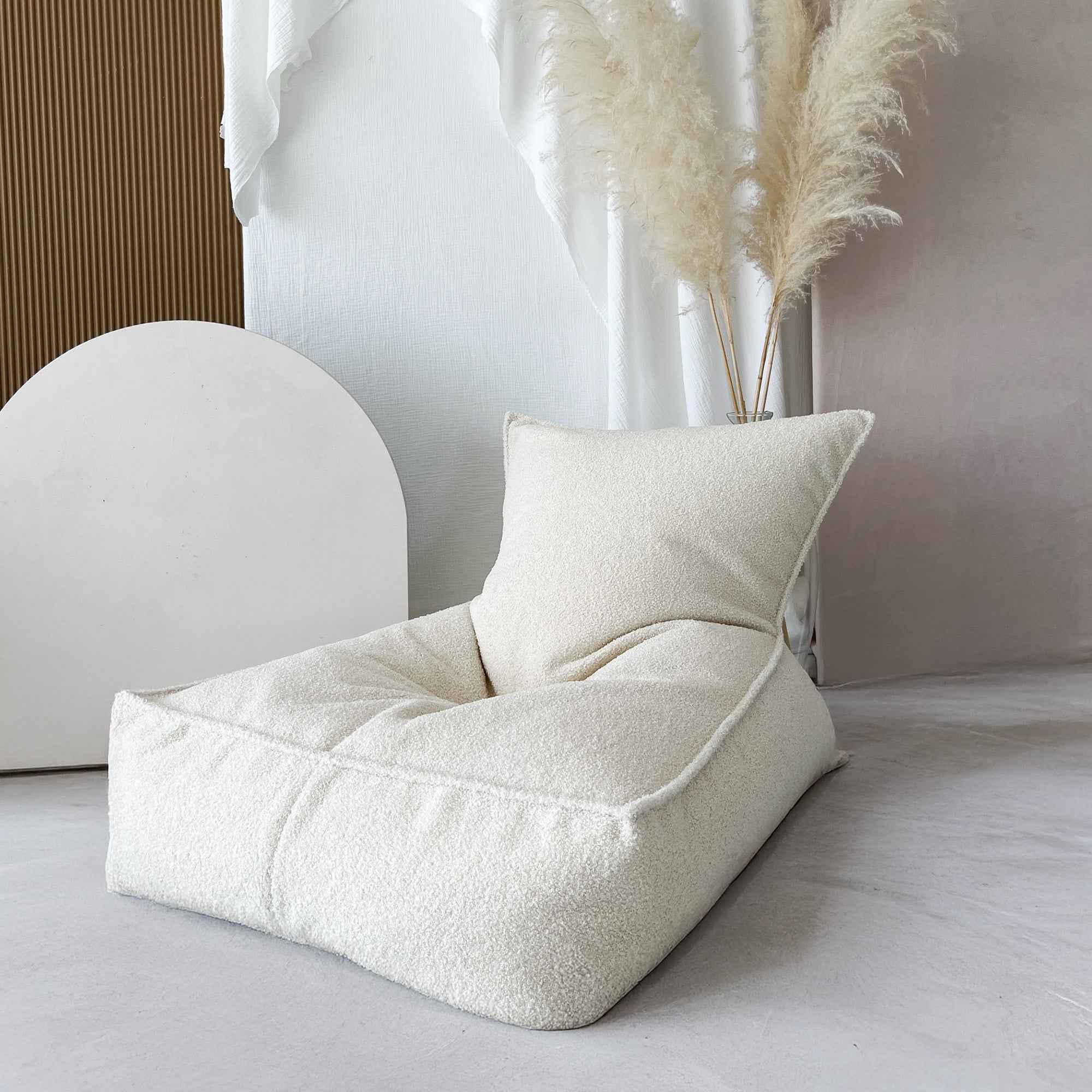 Moje | BouclÃ© Beanbag Cream