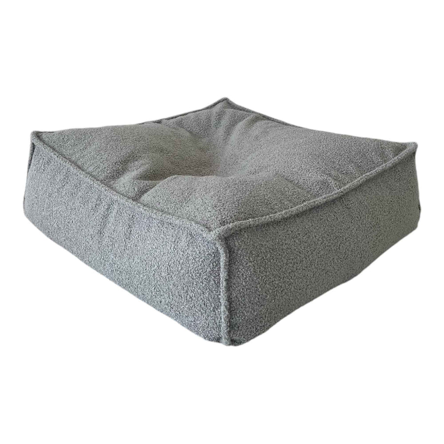 Moje | BouclÃ© Ottoman Grey