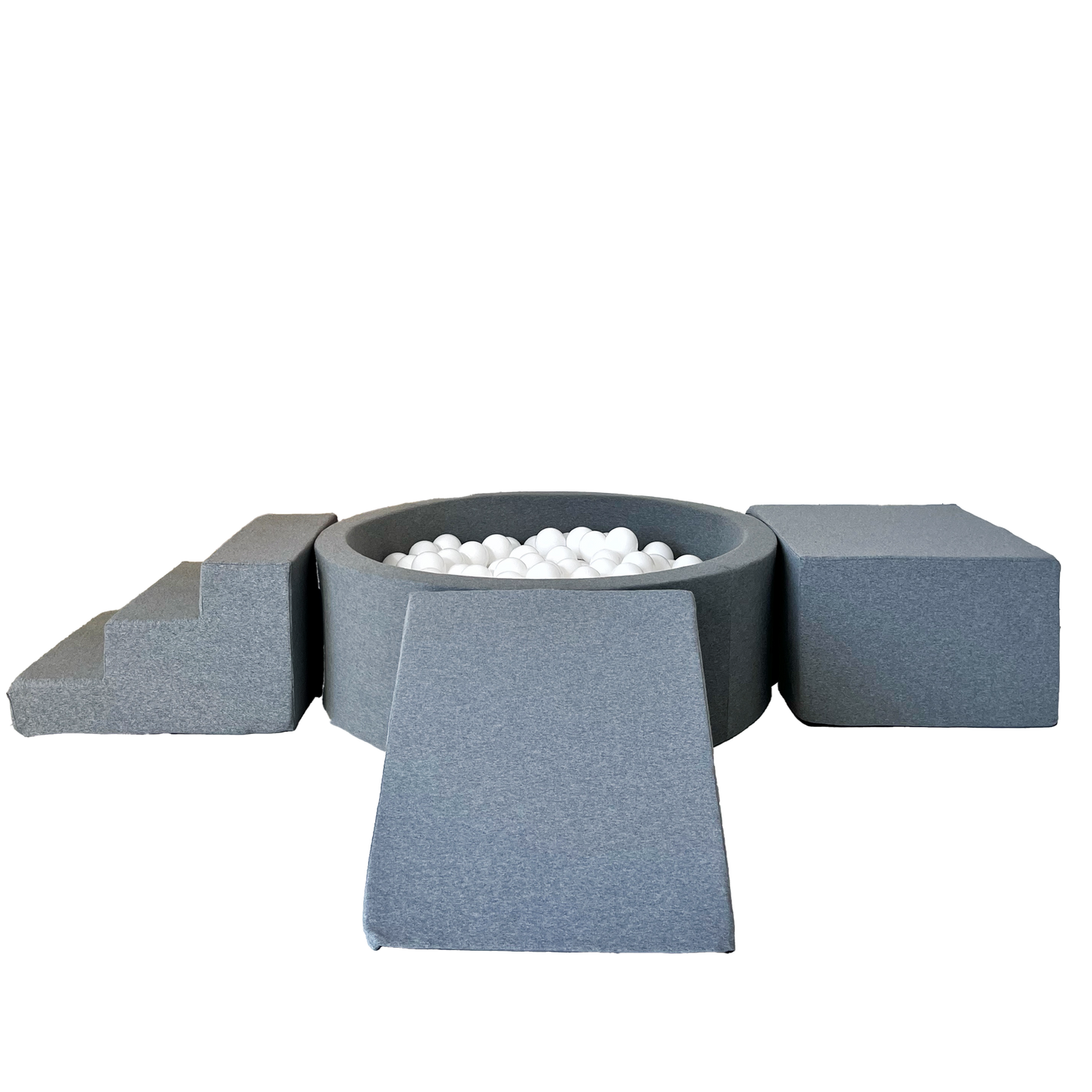 Moje | 3 Elementen + Ballenbad  Cotton Grey 90x30 cm + 200 Ballen -