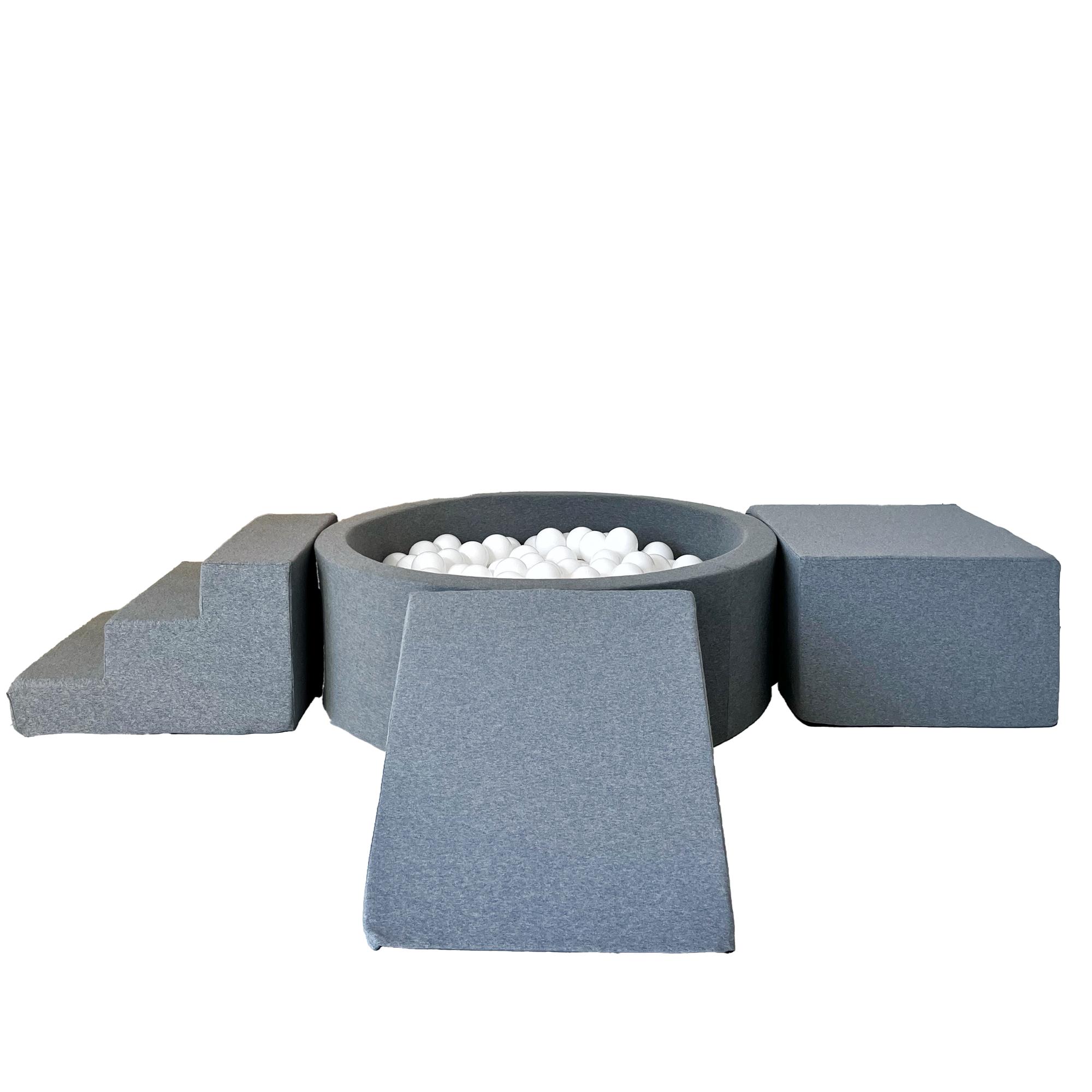 Moje | 3 Elementen + Ballenbad  Cotton Grey 90x30 cm + 200 Ballen -