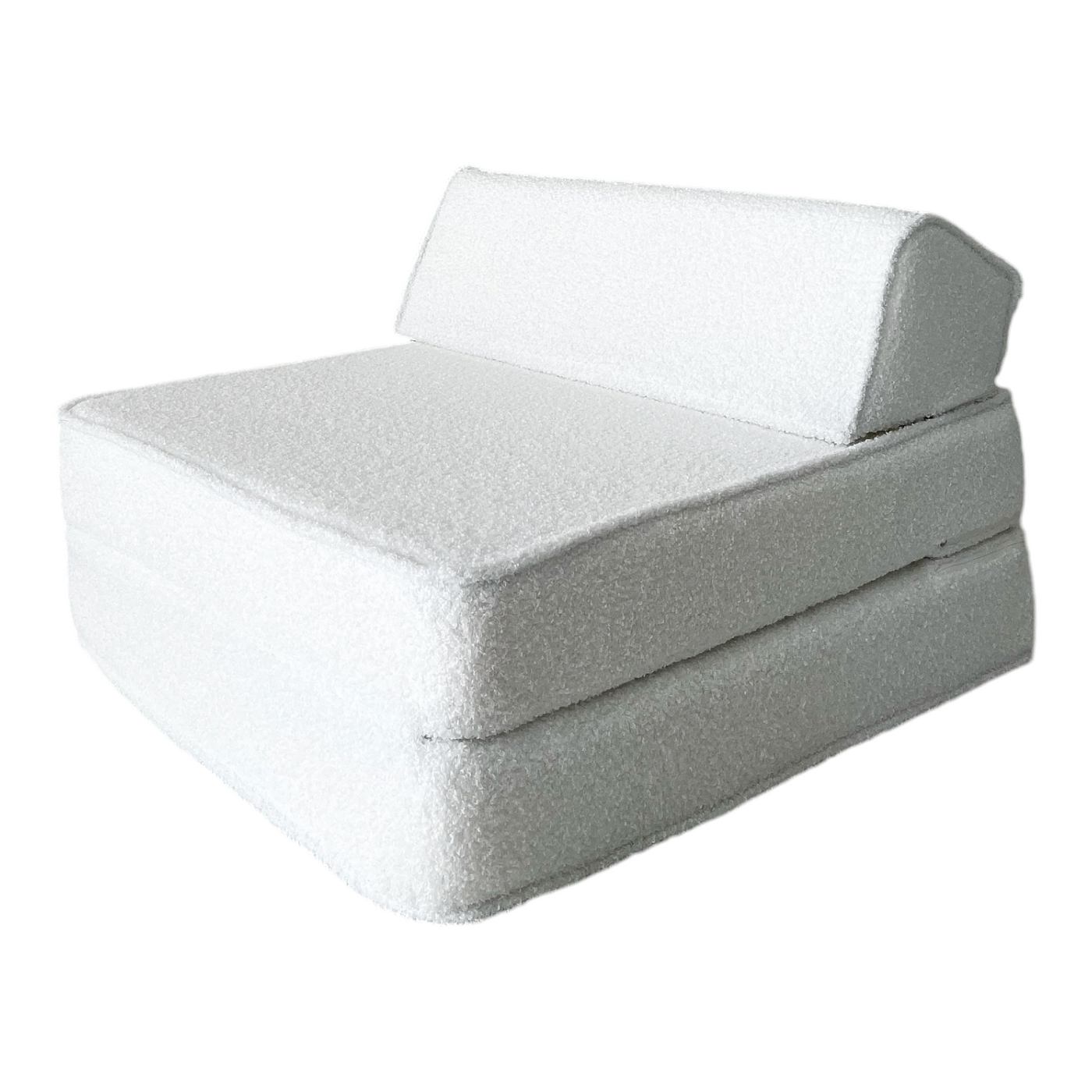 Moje | Bouclé Lounger White