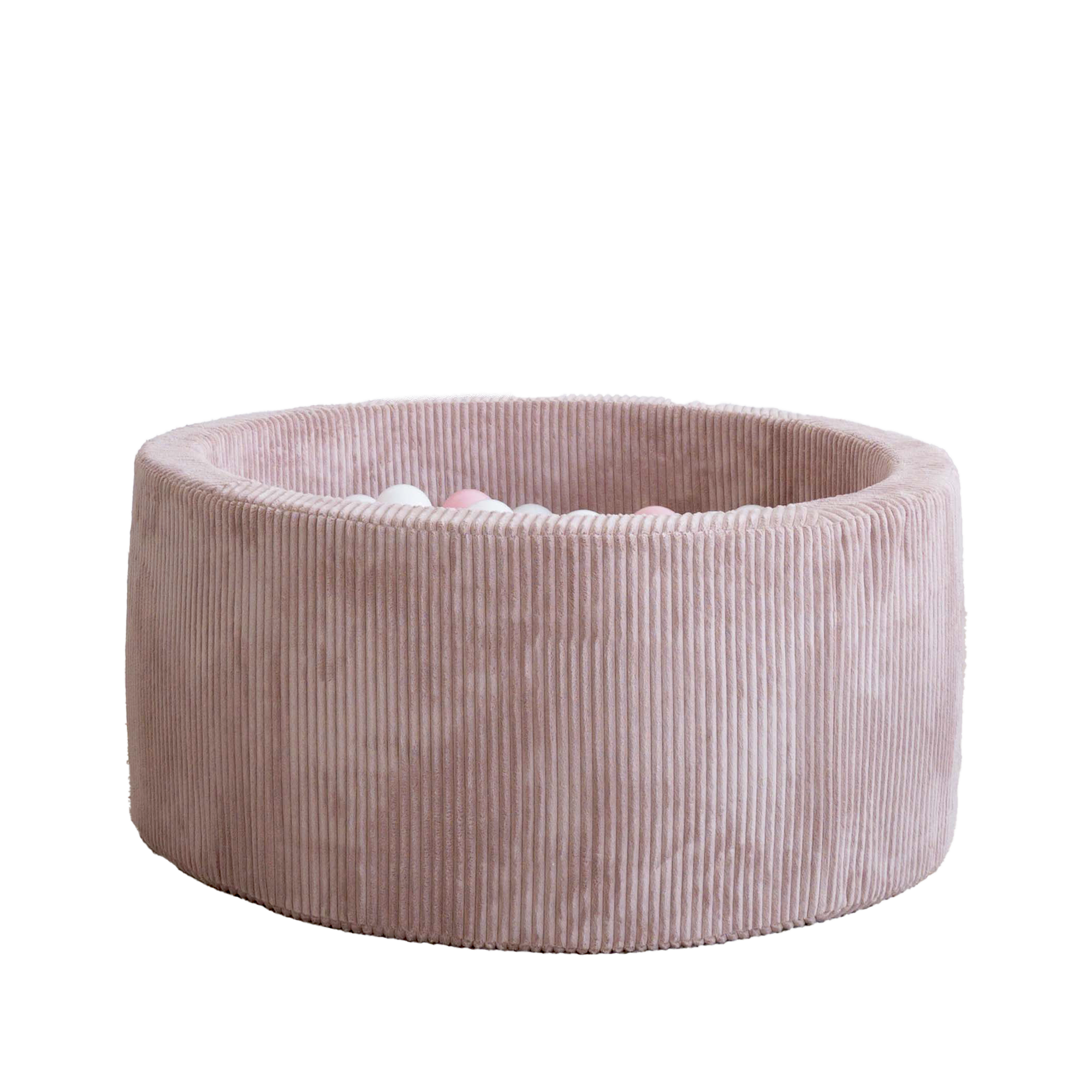 Moje | Ballenbad Rib Velvet - Dirty Pink40x30 cm + Ballen