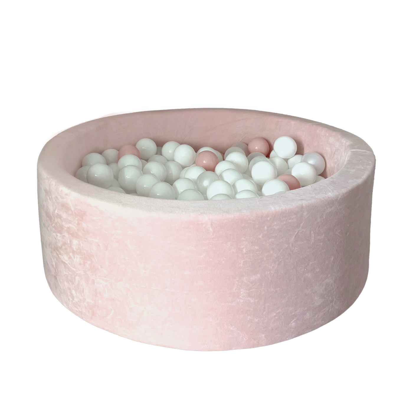 Moje | Ballenbad  Soft Velvet - Light Pink 90x30 cm + Ballen