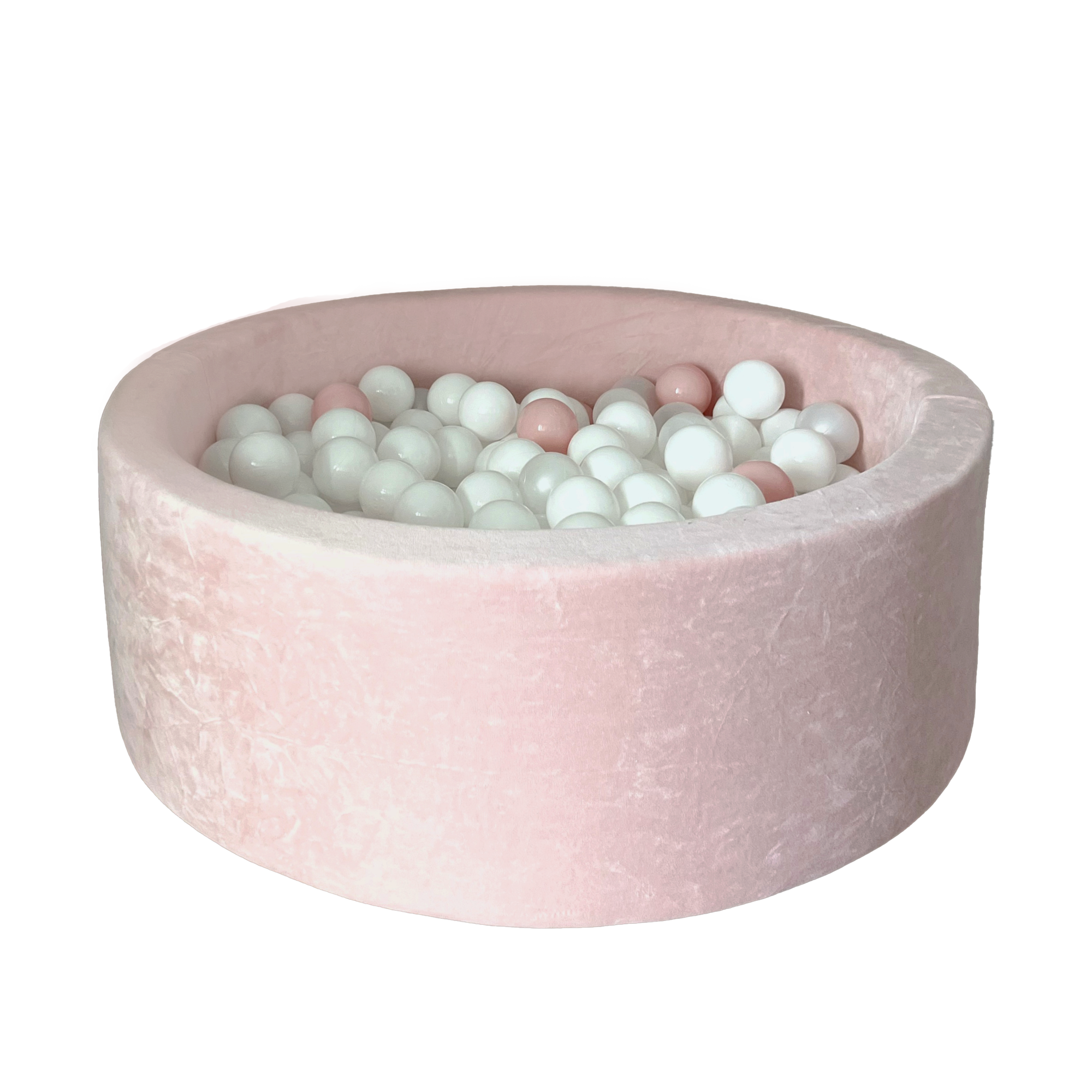 Moje | Ballenbad  Soft Velvet - Light Pink 90x30 cm + Ballen