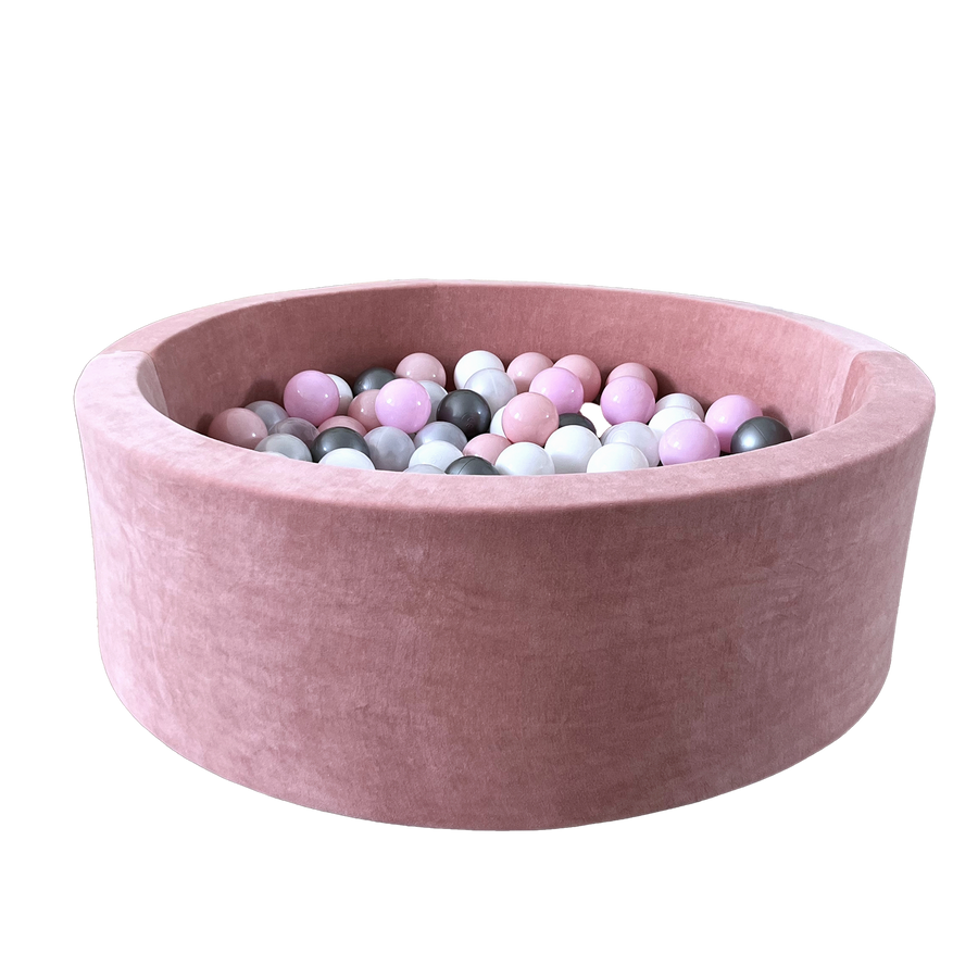 Moje | Ballenbad  Soft Velvet - Raspberry Pink 90x30 cm + Ballen