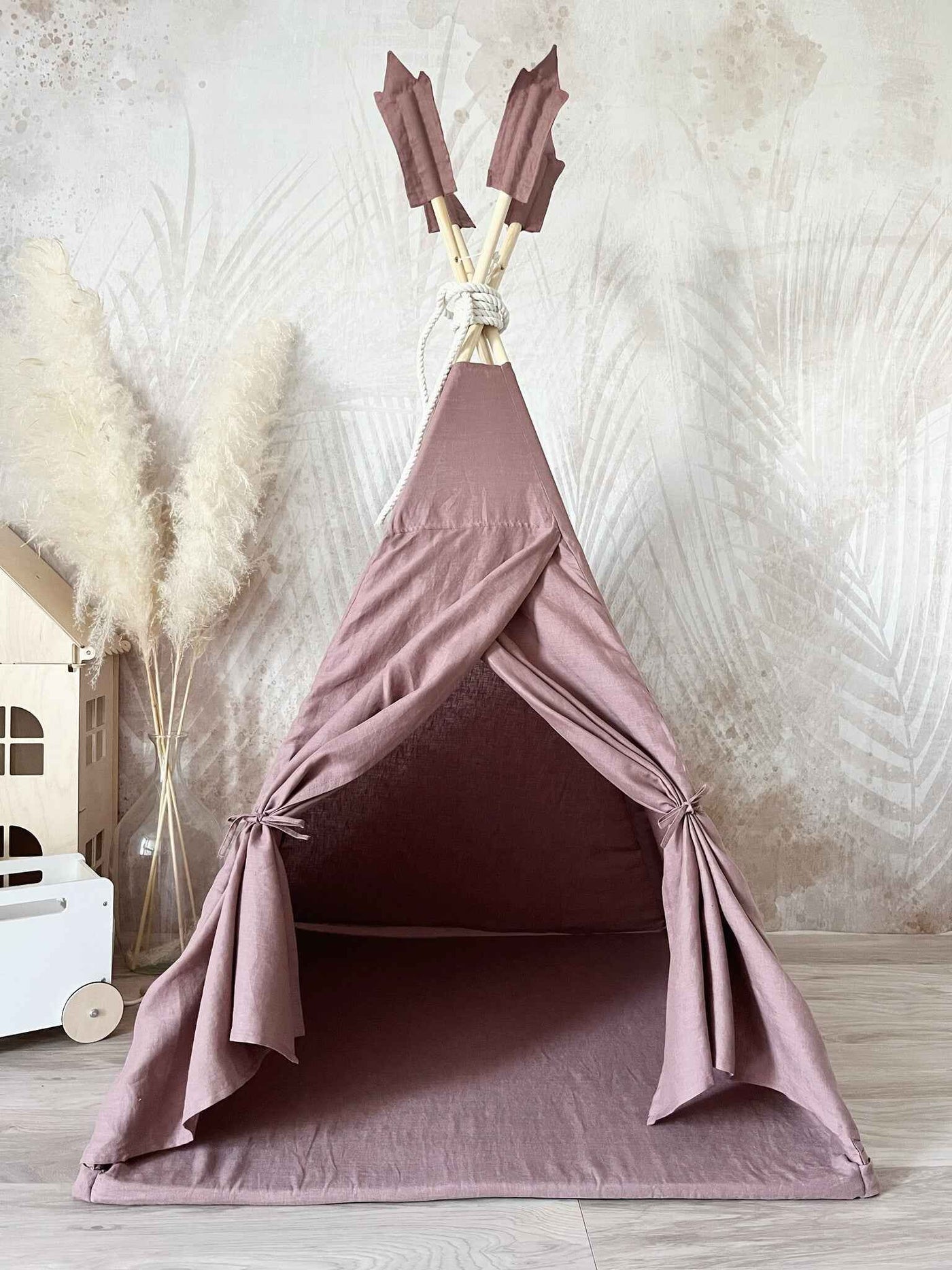 Moje | Tipi Tent - Marsala Linnen