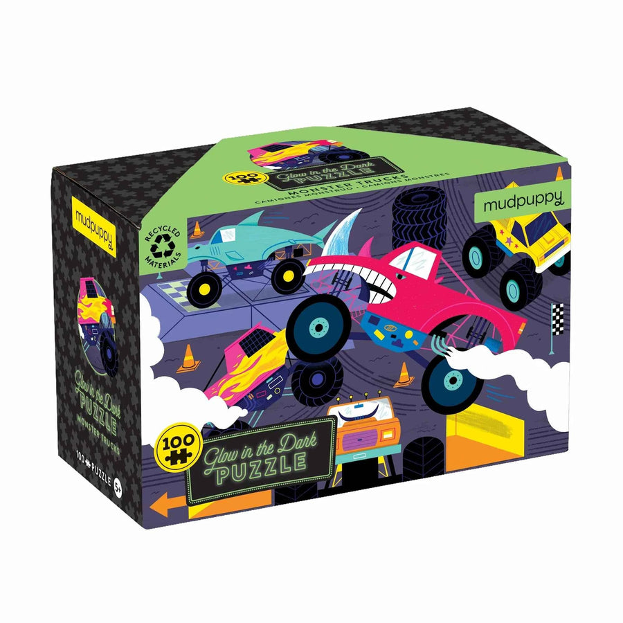 Mudpuppy | Glow In Dark Puzzel/Monster Trucks