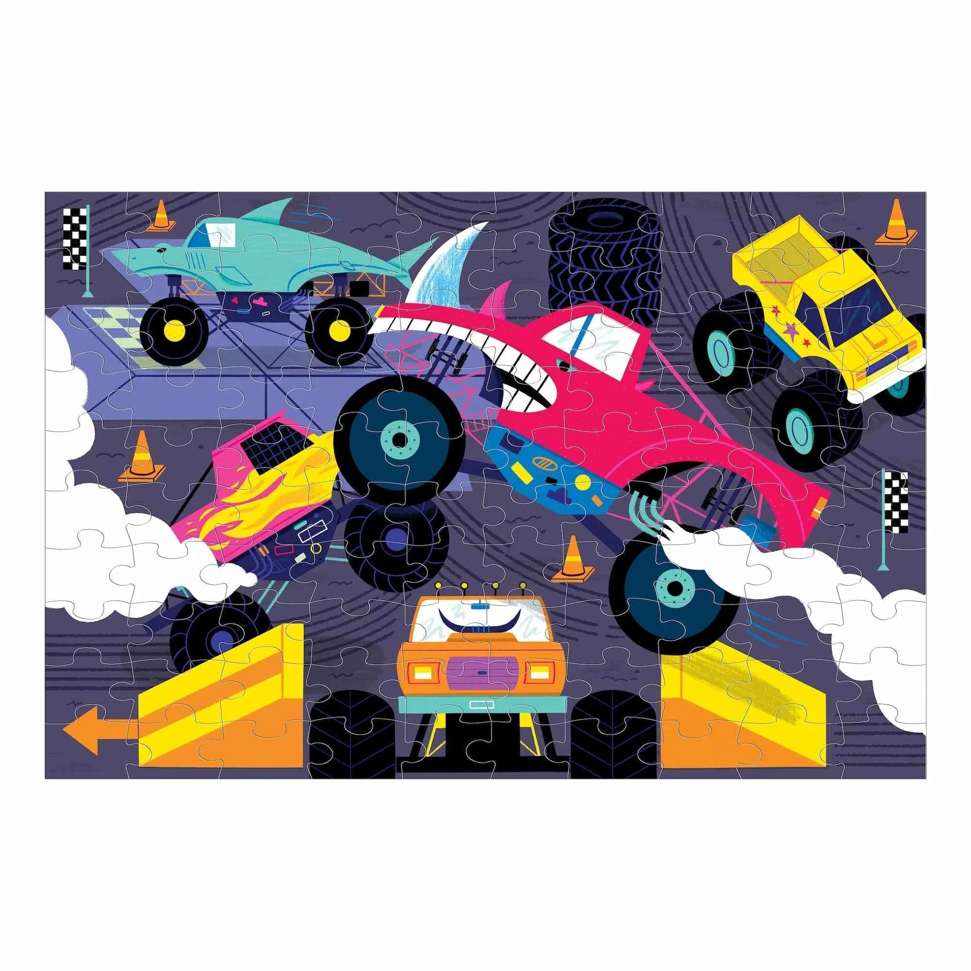 Mudpuppy | Glow In Dark Puzzel/Monster Trucks
