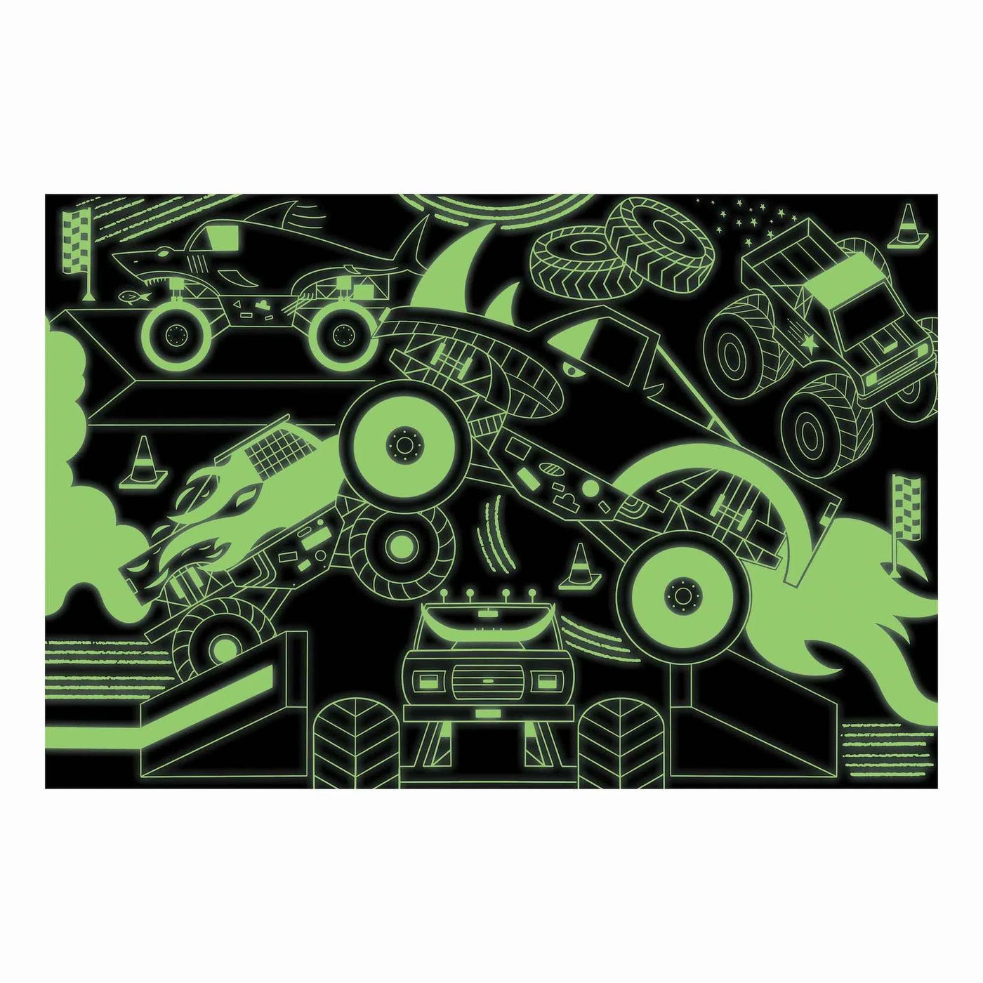 Mudpuppy | Glow In Dark Puzzel/Monster Trucks