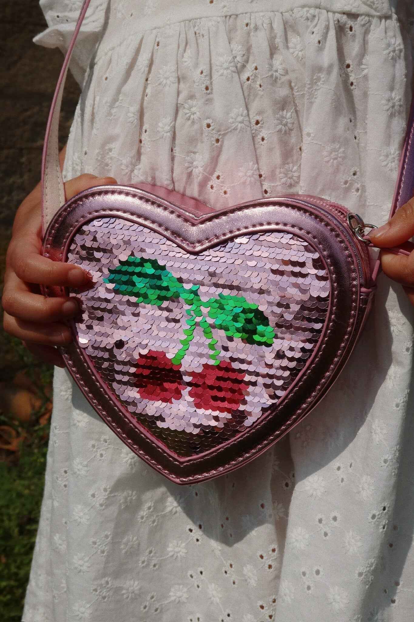 Konges Slojd | Tut Heart Sequin Bag Rose