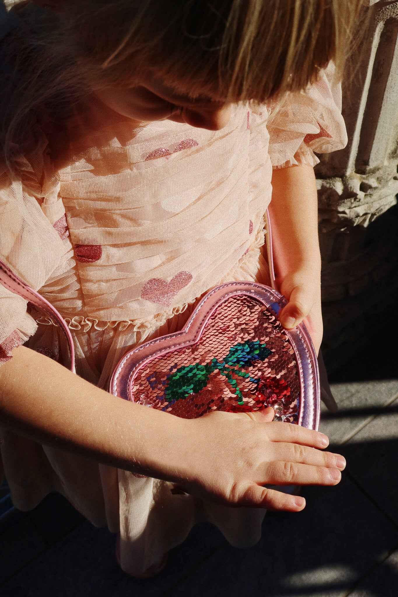 Konges Slojd | Tut Heart Sequin Bag Rose