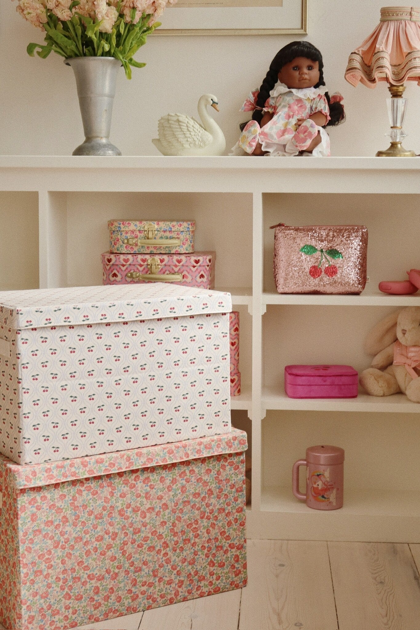 Konges Slojd | Kleine Opbergmand Cherry Motif