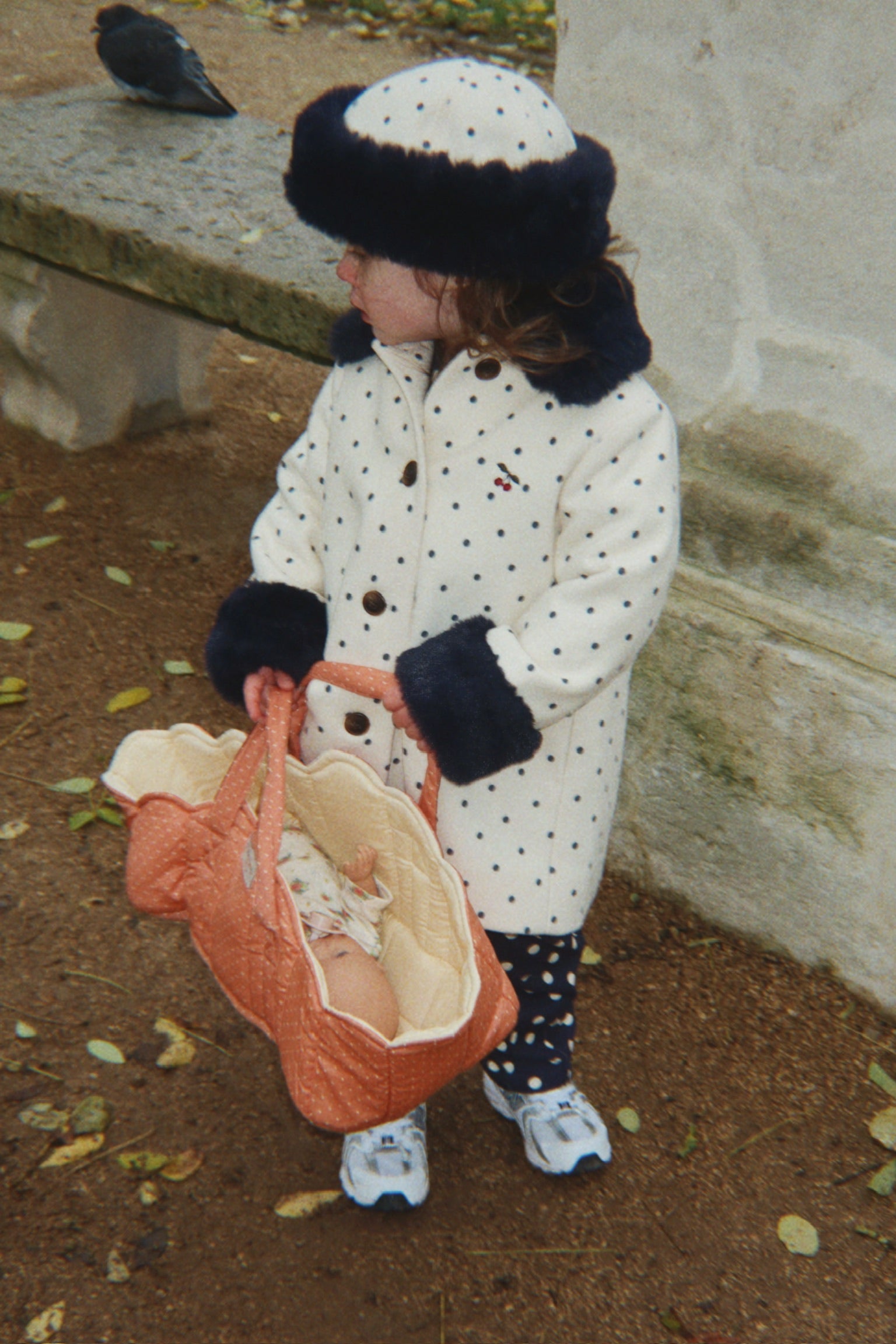 Konges Slojd | poppendraagmand rose dot