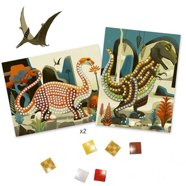 Mozaïek - dinosaurussen - metaal - Djeco +4 jr