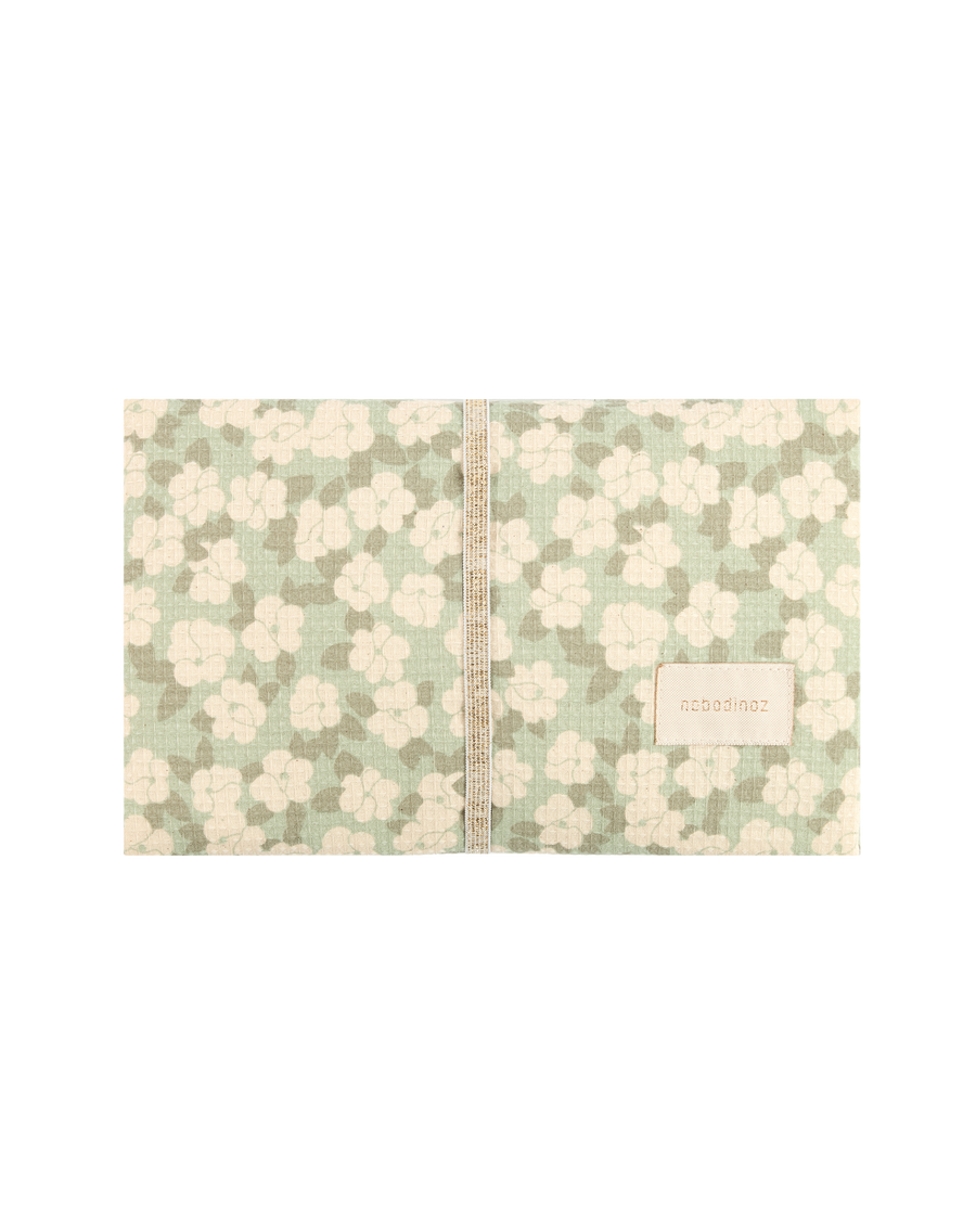 Nobodinoz |  Mozart Waterproof Verschoonmatje Green Sakura