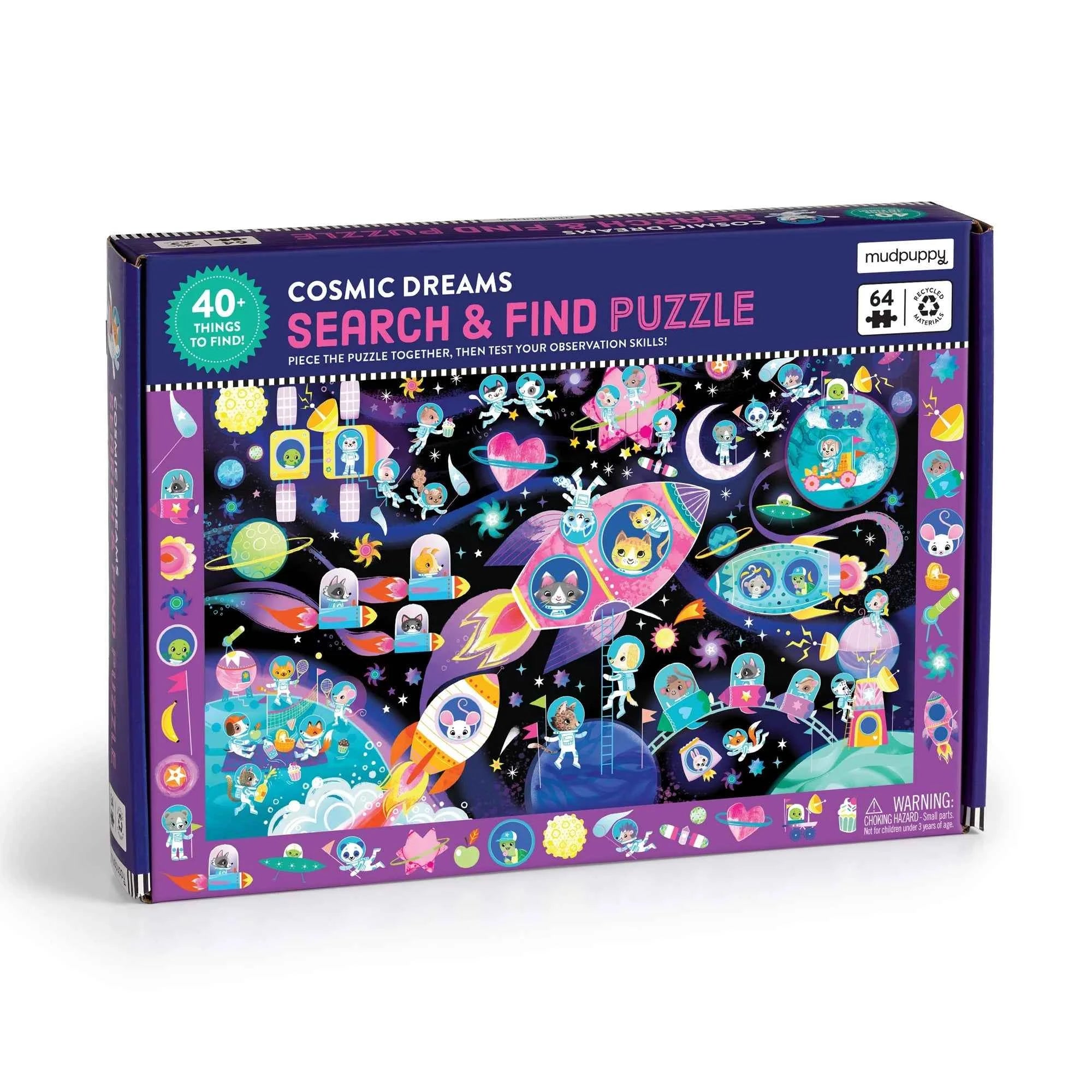 Mudpuppy | Zoek En Vind Puzzel Cosmische Dromen  64 Stuks