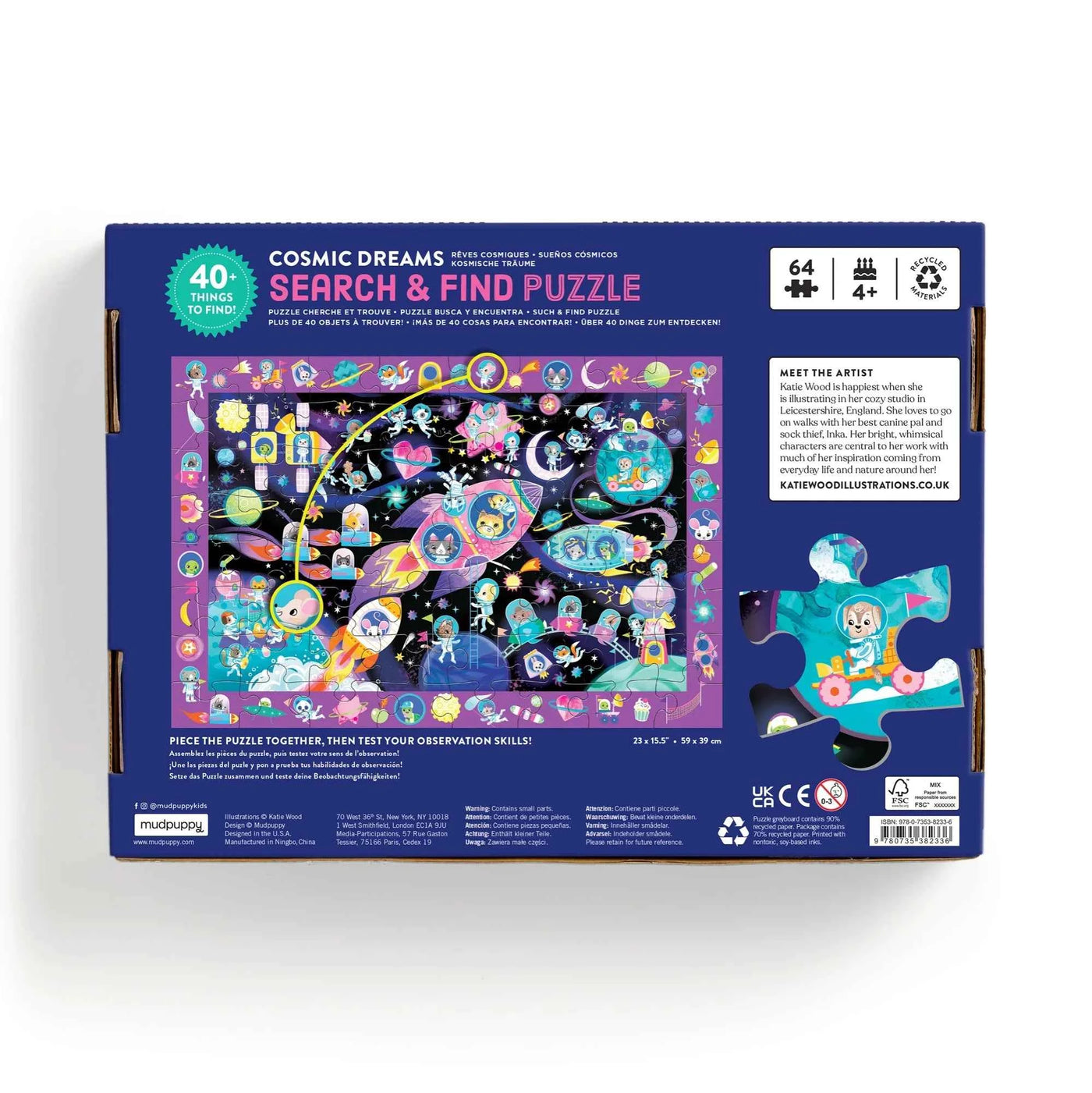 Mudpuppy | Zoek En Vind Puzzel Cosmische Dromen  64 Stuks