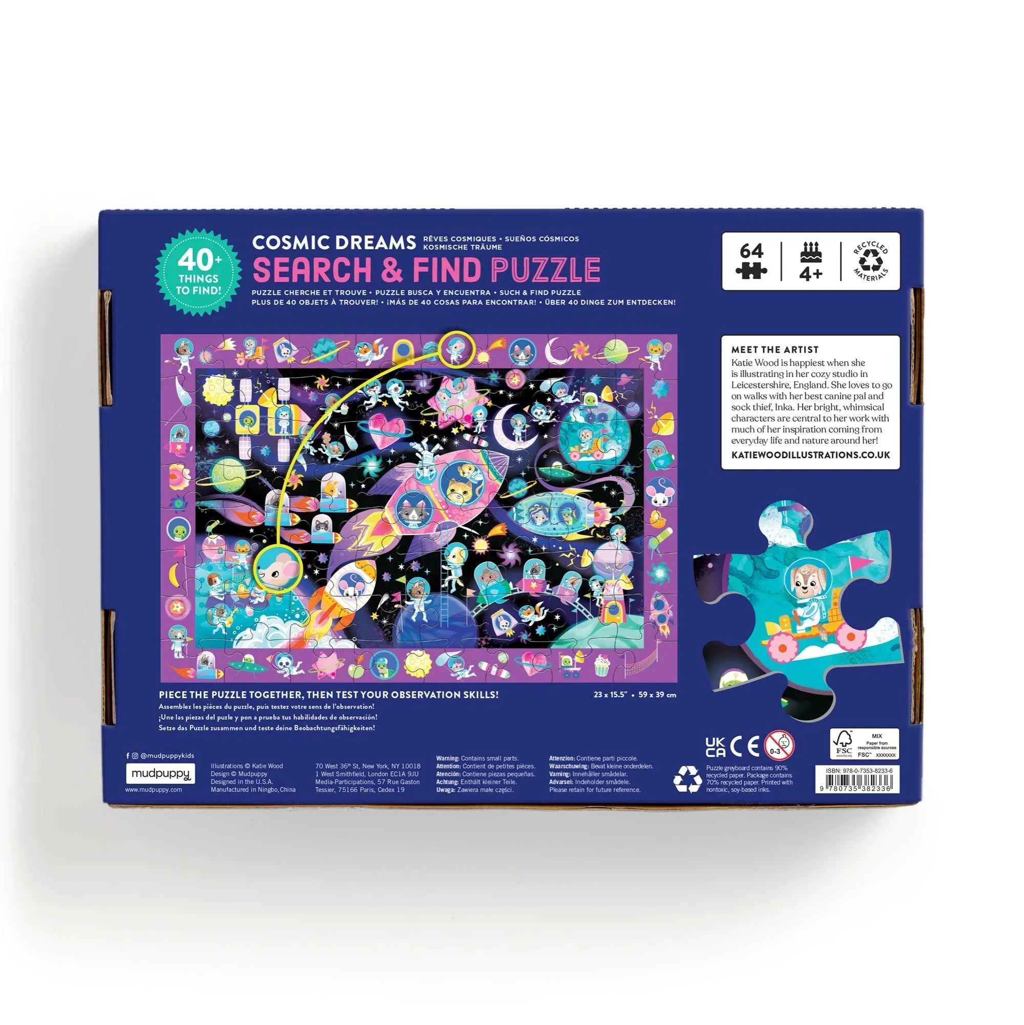 Mudpuppy | Zoek En Vind Puzzel Cosmische Dromen  64 Stuks