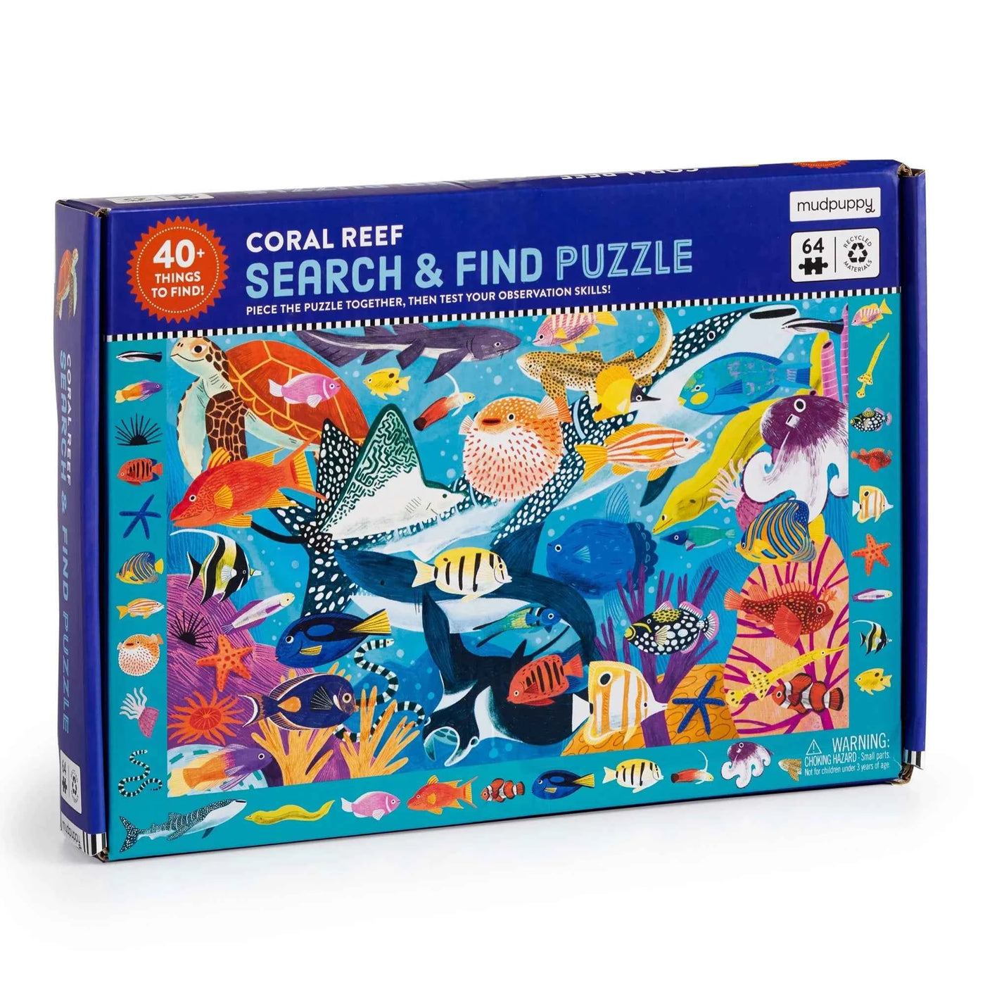 Mudpuppy | Zoek En Vind Puzzel Koraalrif 64 Stuks