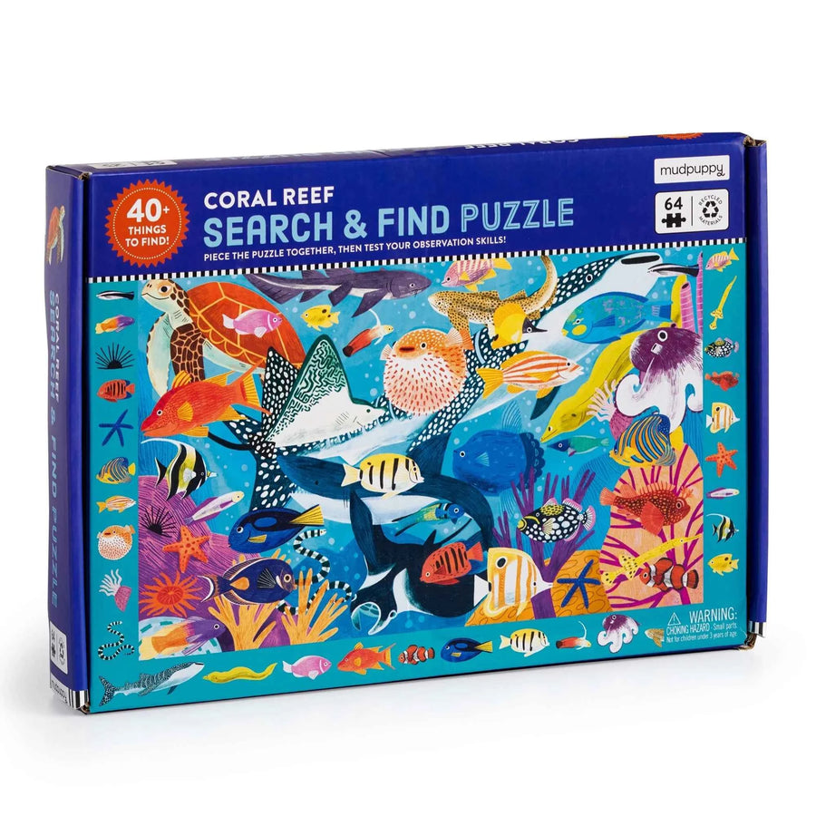 Mudpuppy | Zoek En Vind Puzzel Koraalrif 64 Stuks