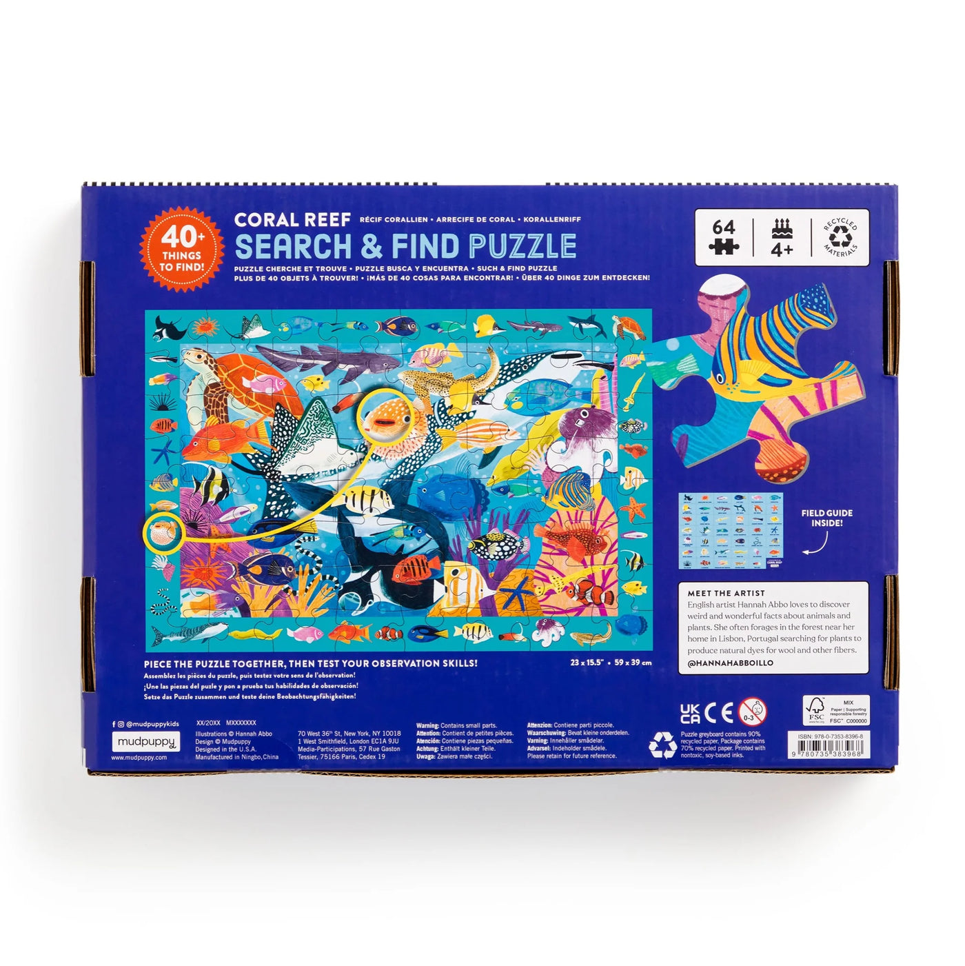 Mudpuppy | Zoek En Vind Puzzel Koraalrif 64 Stuks