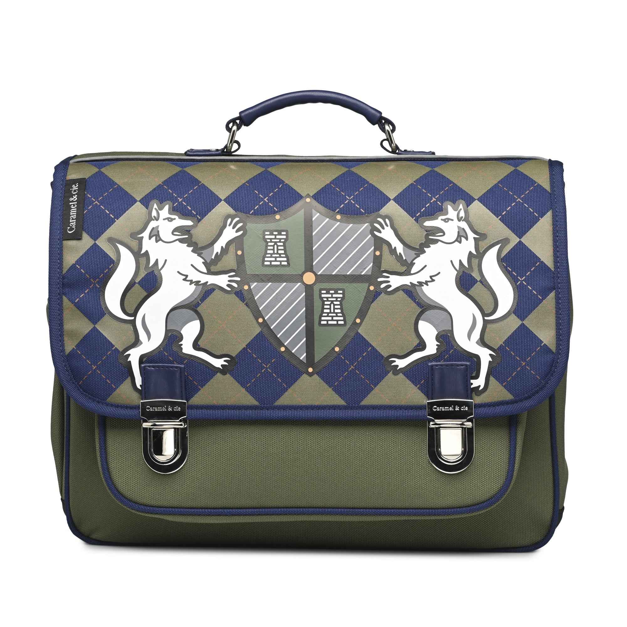Caramel & Cie | Medium Knight Crest Book Bag