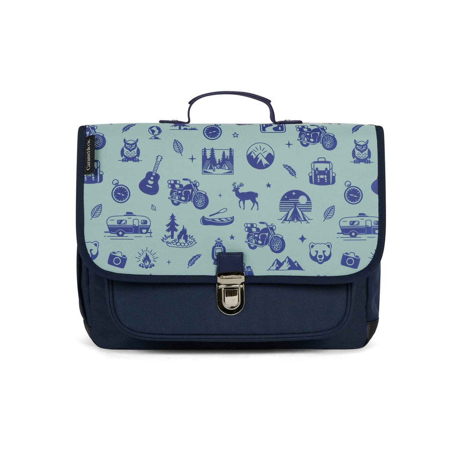 Caramel & Cie | Medium Boekentas Blue Wild Trip