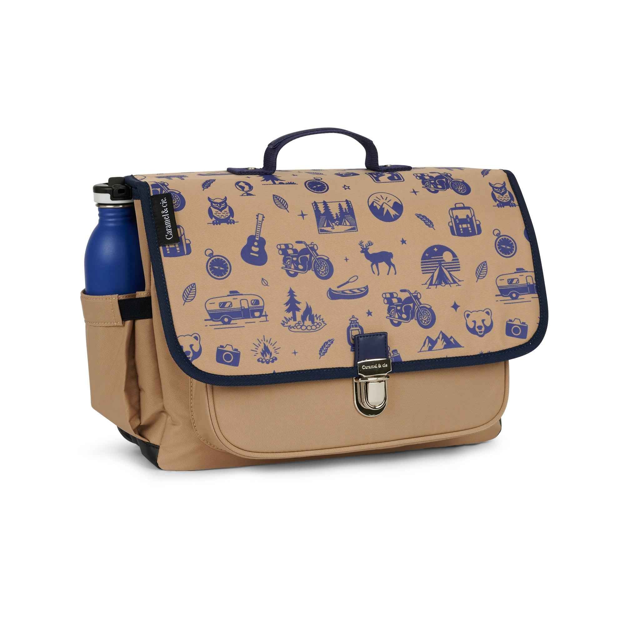 Caramel & Cie | Medium Brown Wild Trip Book Bag