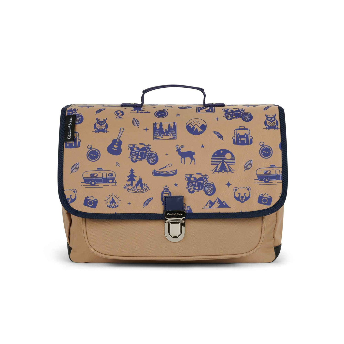 Caramel & Cie | Medium Brown Wild Trip Book Bag