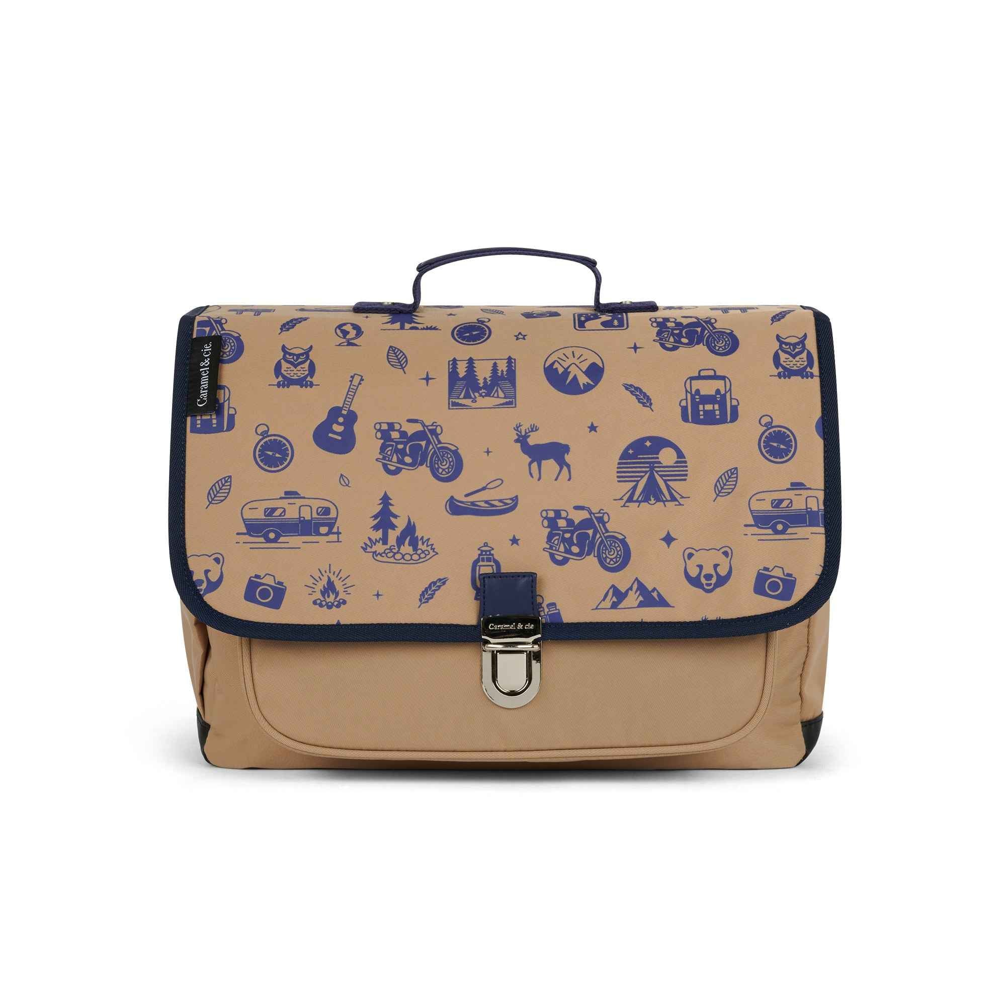 Caramel & Cie | Medium Brown Wild Trip Book Bag