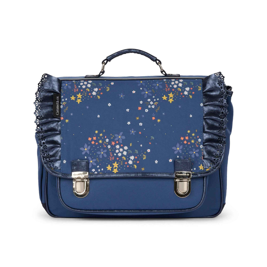 Caramel & Cie | Medium Froufrous Stella Blue Book Bag