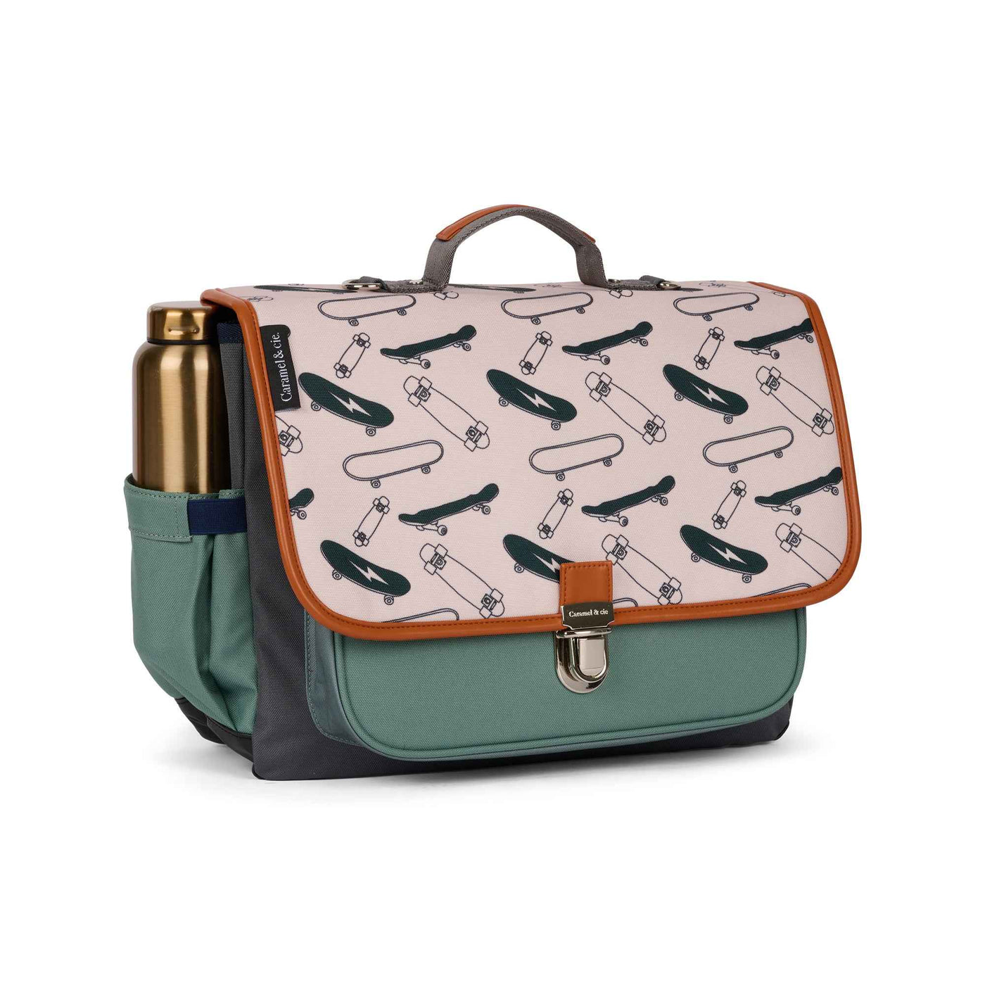 Caramel & Cie | Medium Grey Skate Book Bag