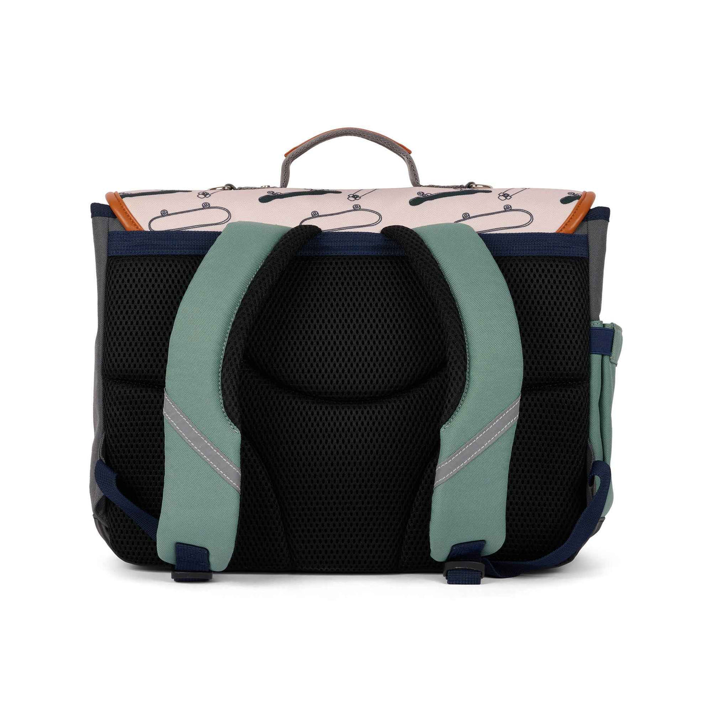 Caramel & Cie | Medium Book Bag Satchel Grey Skate