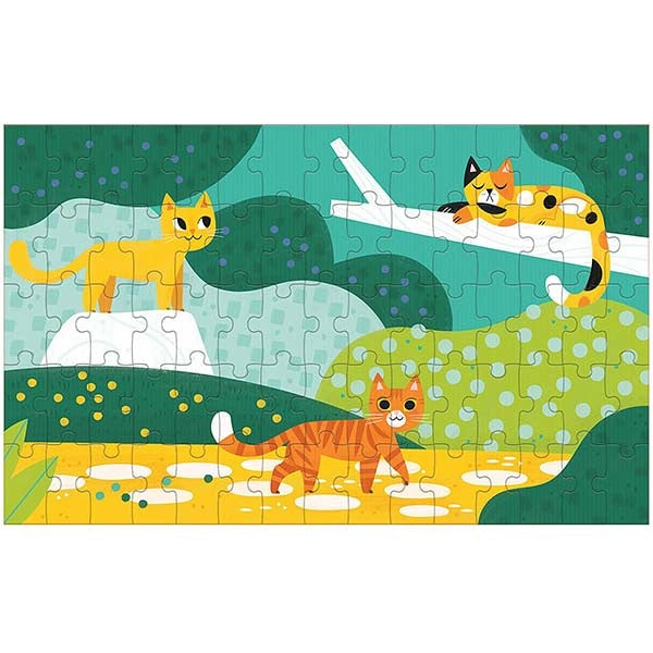 Mudpuppy puzzel lenticulair Cats Big and Small 75 stukjes