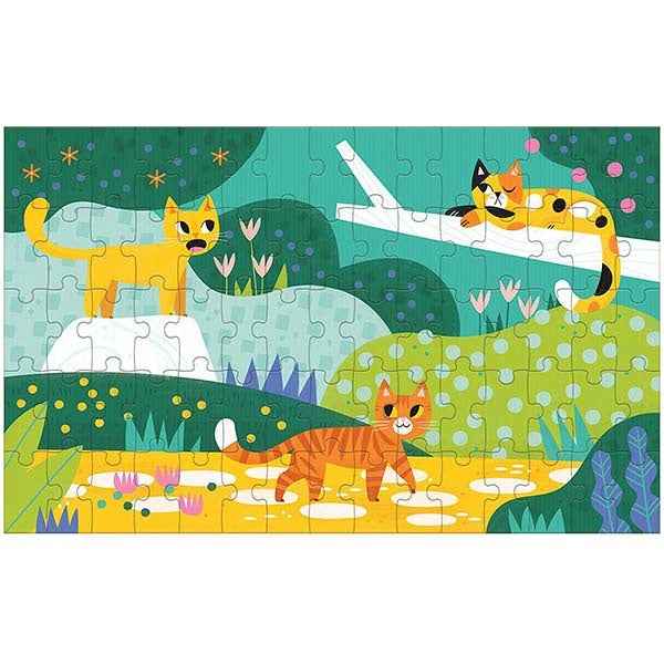 Mudpuppy Lenticular Cats Big and Small 75-Piece Puzzle