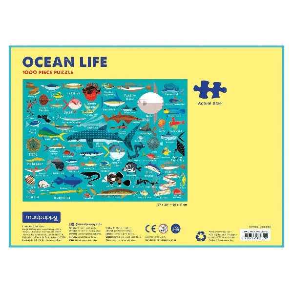 Mudpuppy puzzel Ocean life 1000 stukjes