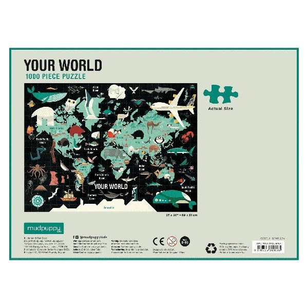 Mudpuppy puzzel Your world 1000 stukjes