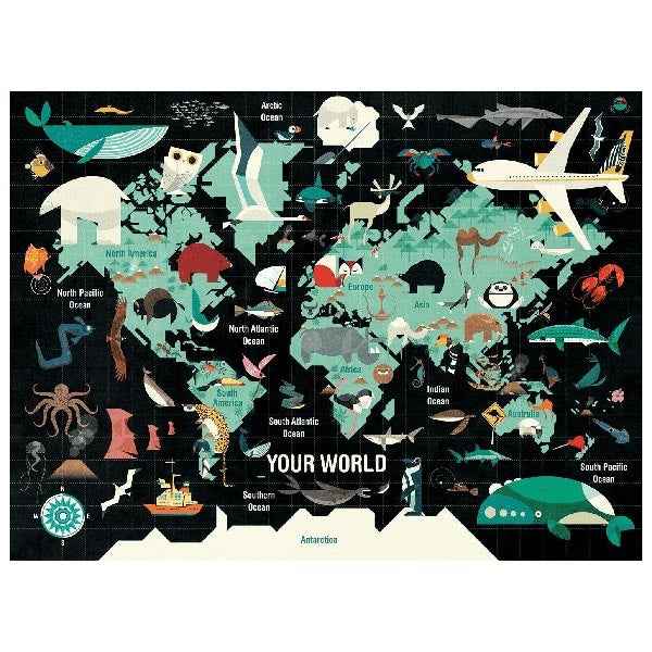 Mudpuppy puzzel Your world 1000 stukjes