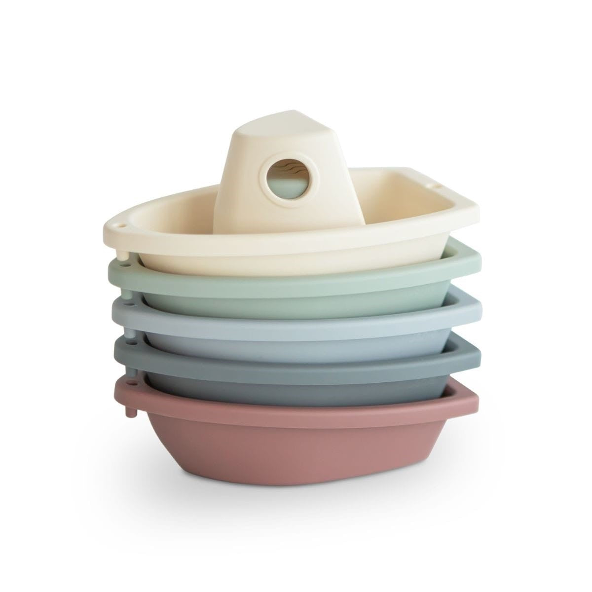 Mushie | Badspeelgoed Bath Boats Original 5-pack