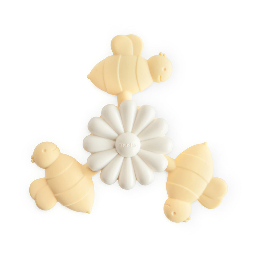 Mushie Activiteitenspeelgoed Bee Suction Spinner