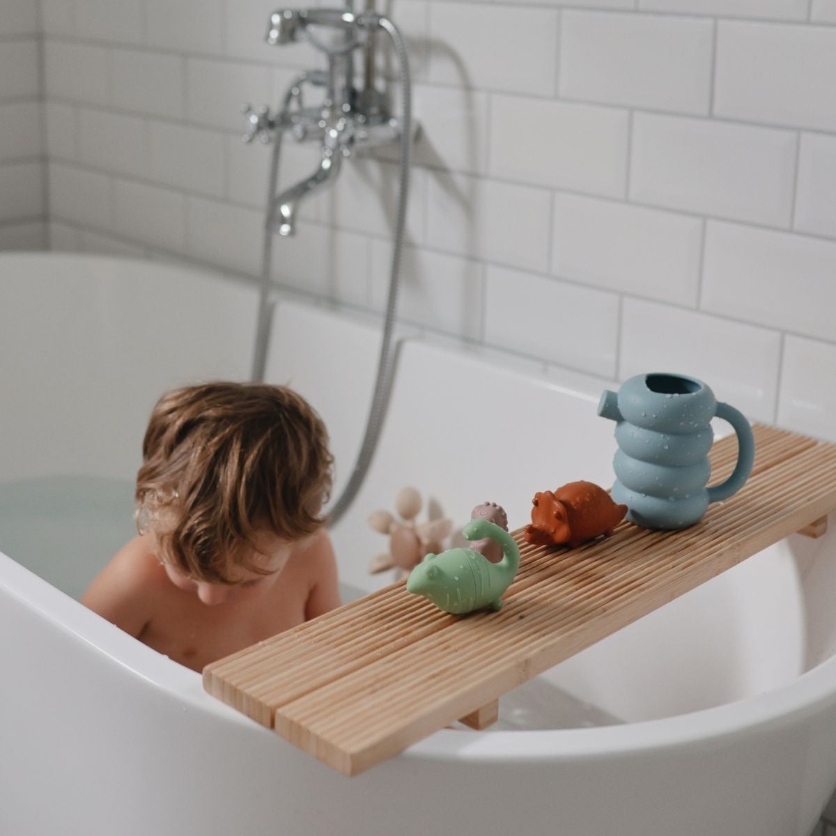 Mushie | Badspeelgoed Watering Can French Blue