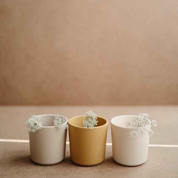 Mushie drinkbekers set van 2 - Vanilla