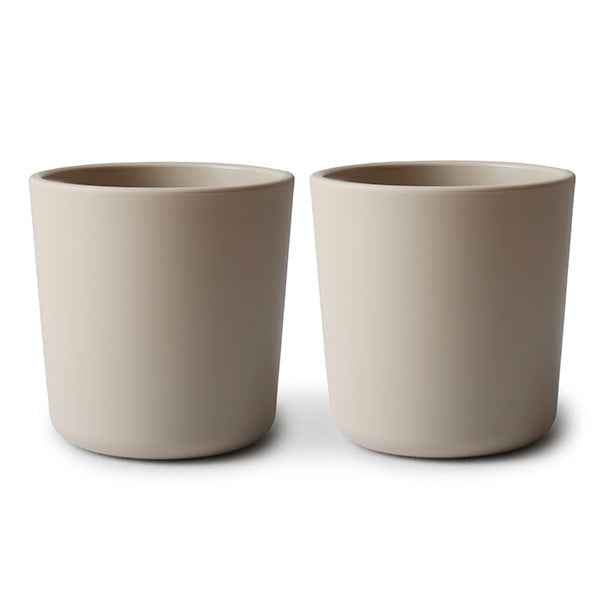Mushie drinkbekers set van 2 - Vanilla