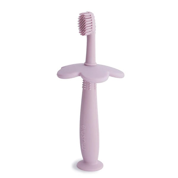 Mushie kindertandenborstel Flower Soft lilac