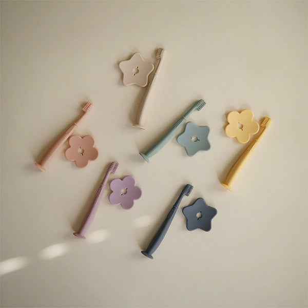 Mushie kindertandenborstel Star Cambridge blue