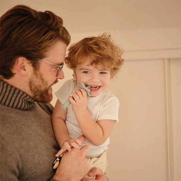 Mushie kindertandenborstel Star Cambridge blue