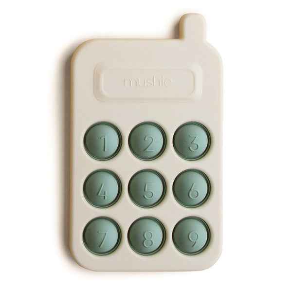 Mushie Pop It fidget toy phone Cambridge blue