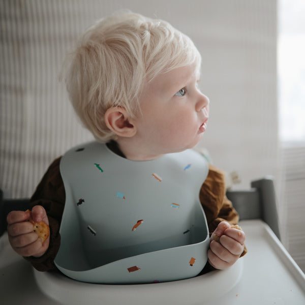 Mushie silicone slabbetje Planets
